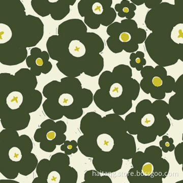 Floral Print Fabric Digital Printing Fabric Plants Cartoon